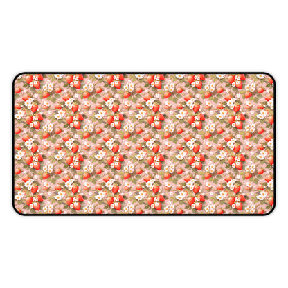 Symphony of Strawberries Desk Mat