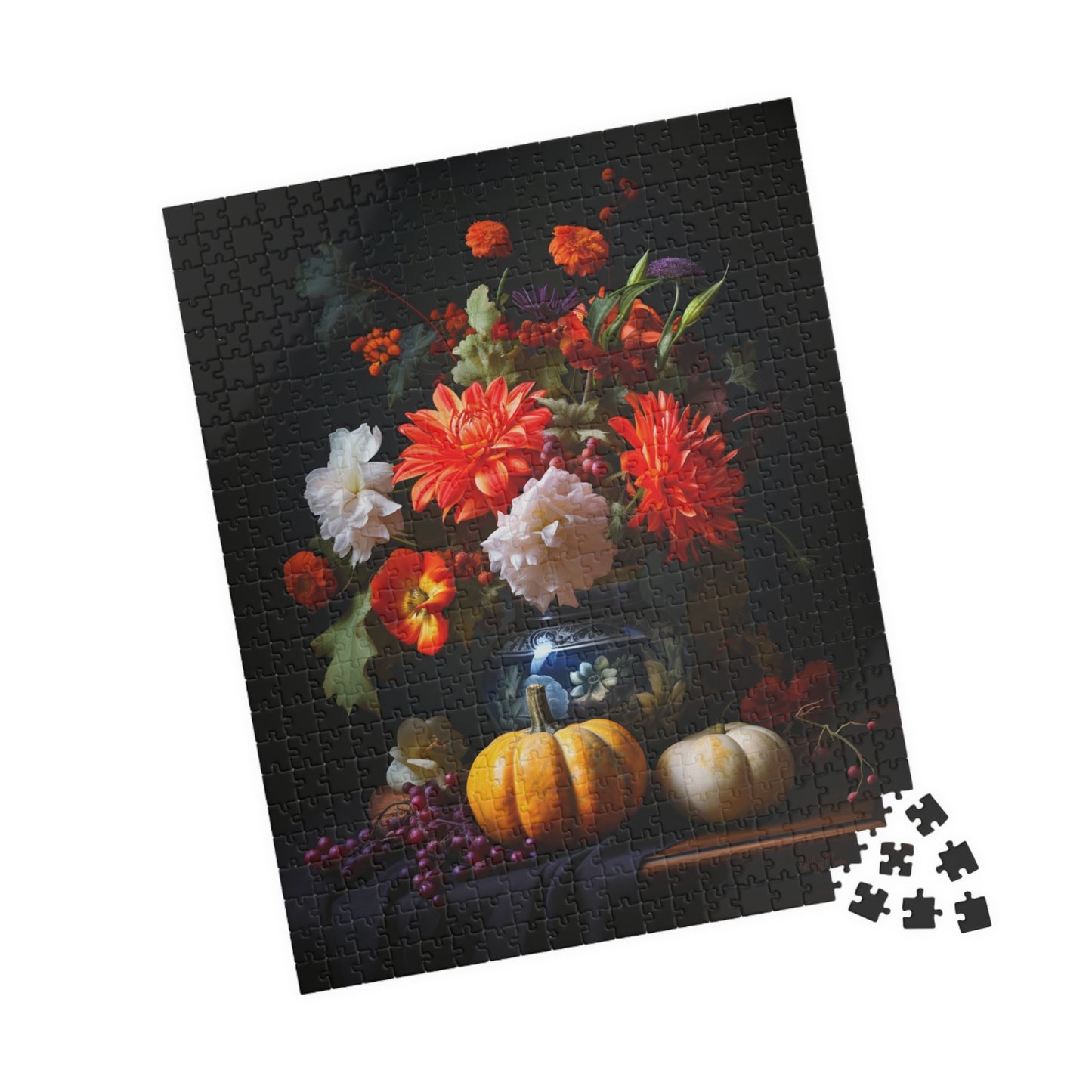 Flower Bouquet with Pumpkins and Fruit | Jigsaw Puzzle