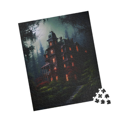 Nocturnal Victorian Manor | Jigsaw Puzzle