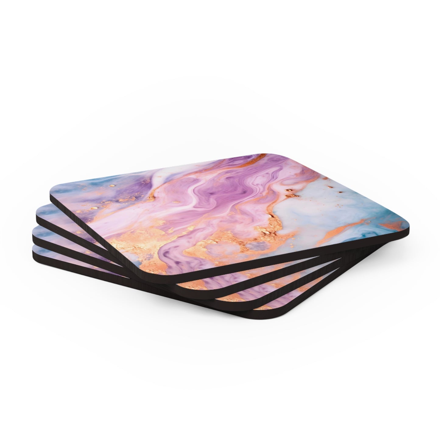 Blue and Purple Unicorn Geode | Set of 4 Coasters