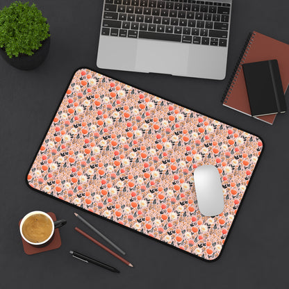 Floral Folk Whimsy Desk Mat