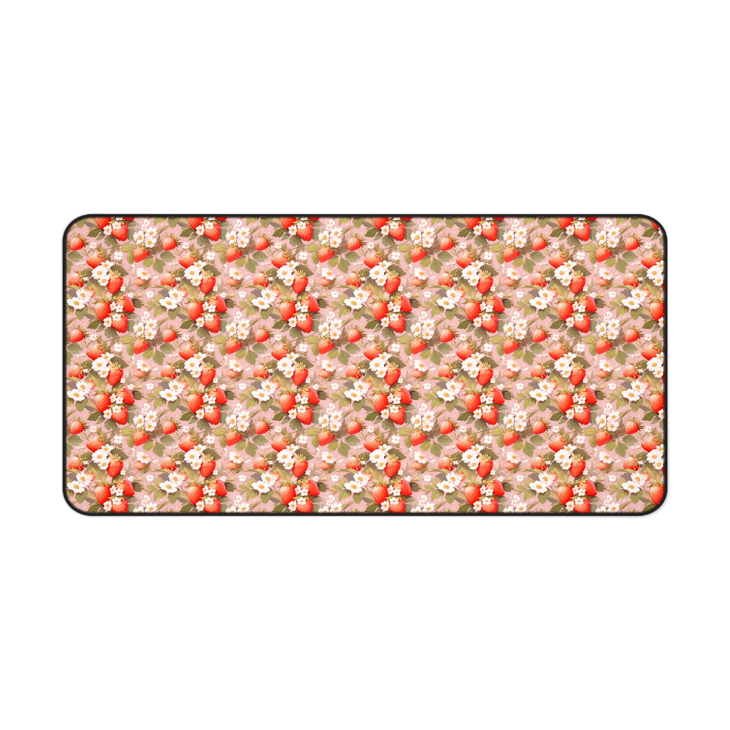 Symphony of Strawberries Desk Mat
