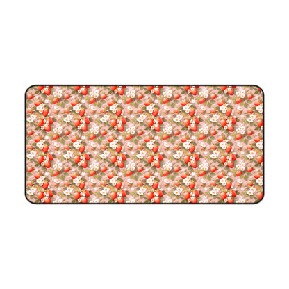 Symphony of Strawberries Desk Mat