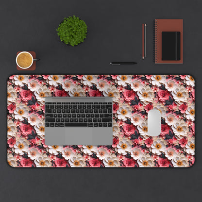 Floral Papercut Delight Desk Mat