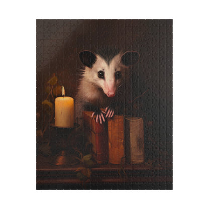 Opossum with Antique Books | Jigsaw Puzzle