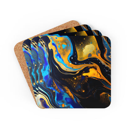 Black and Navy Celestial | Set of 4 Coasters