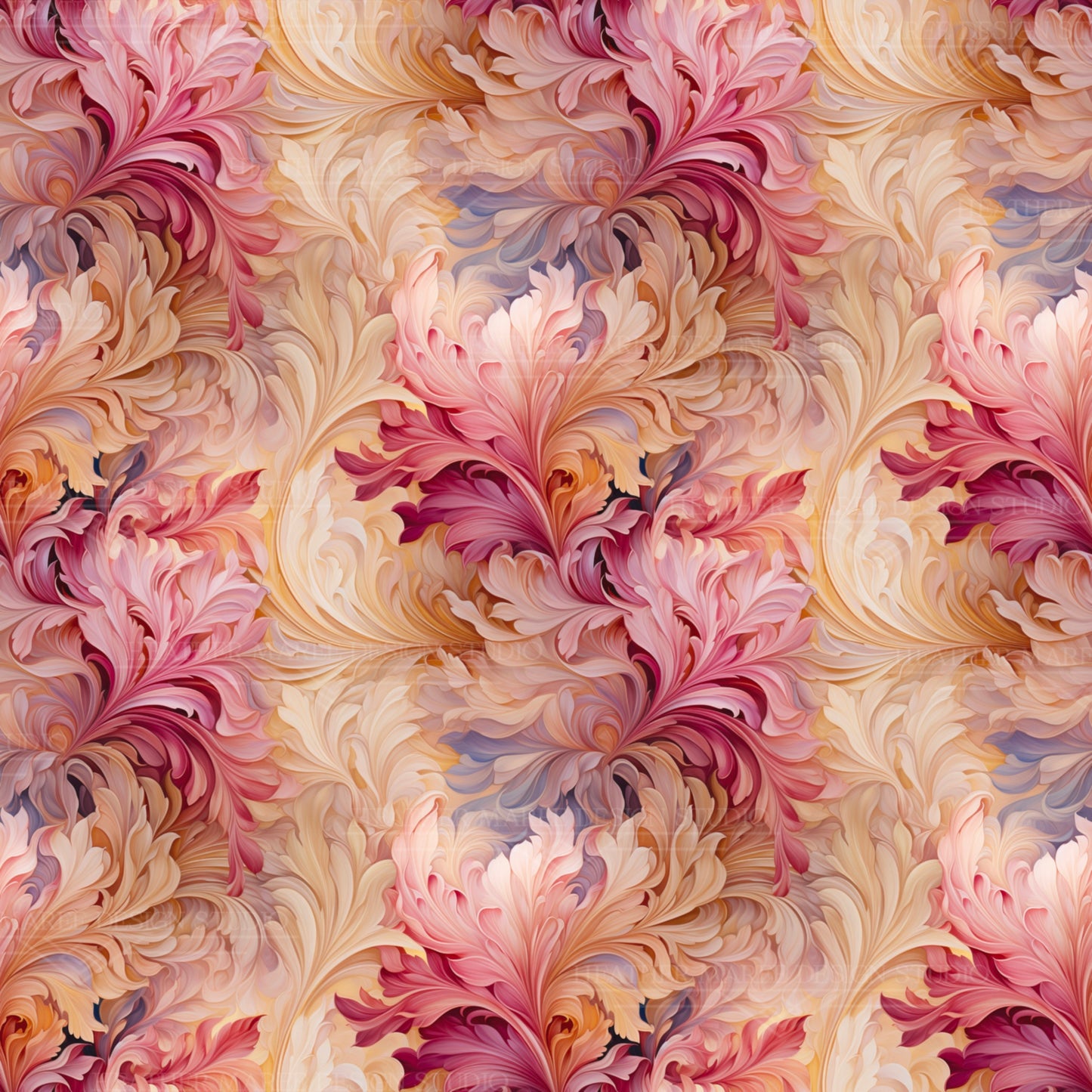 Art Nouveau Botanical Bliss | Phone Wallpaper