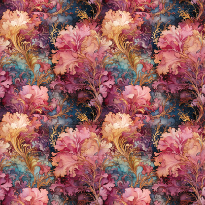 Enchanted Art Nouveau Blossoms | Phone Wallpaper