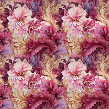 Art Deco Floral Symphony | Phone Wallpaper