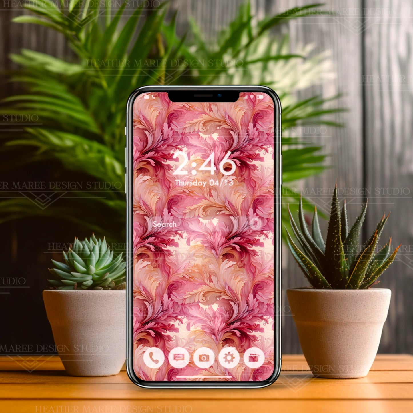 Vintage Art Deco Elegance | Phone Wallpaper