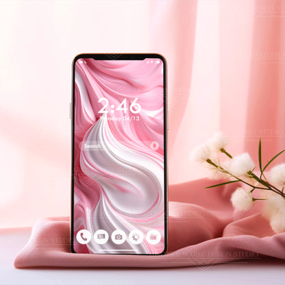 Pink Frosting Bliss | Phone Wallpaper