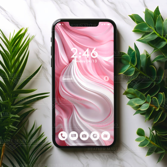 Pink Frosting Bliss | Phone Wallpaper