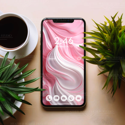 Pink Frosting Bliss | Phone Wallpaper