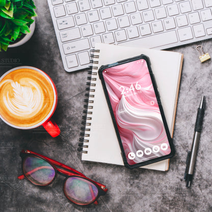 Pink Frosting Bliss | Phone Wallpaper