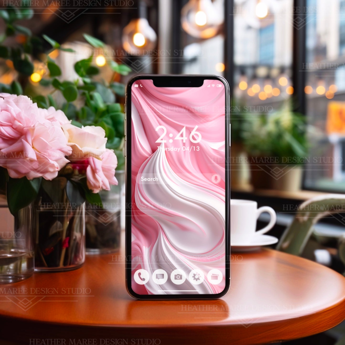 Pink Frosting Bliss | Phone Wallpaper