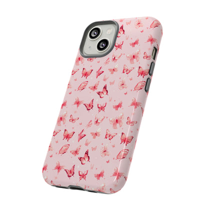 Whimsical Pink Butterflies | Tough Phone Case