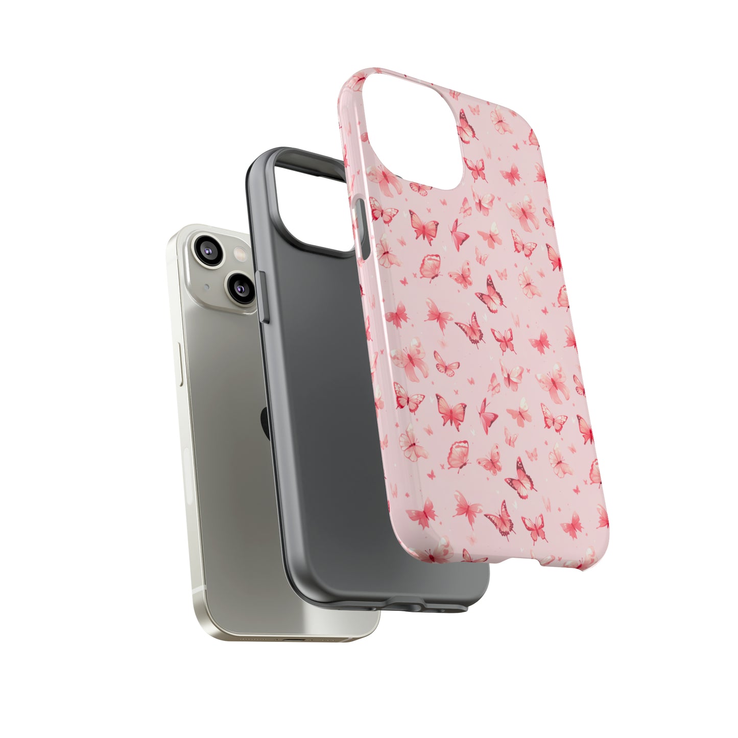 Whimsical Pink Butterflies | Tough Phone Case