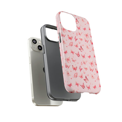 Whimsical Pink Butterflies | Tough Phone Case