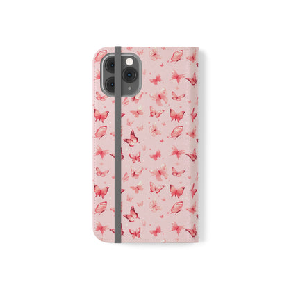 Whimsical Pink Butterflies | Wallet Phone Case