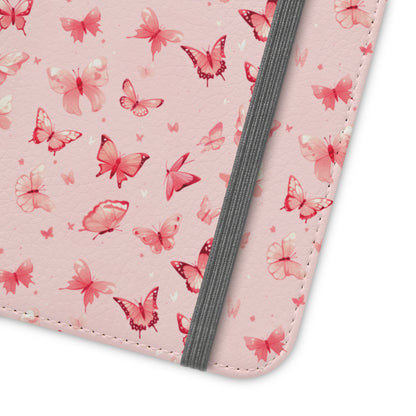 Whimsical Pink Butterflies | Wallet Phone Case