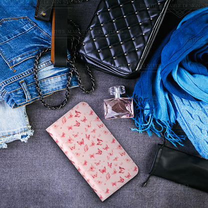 Whimsical Pink Butterflies | Wallet Phone Case