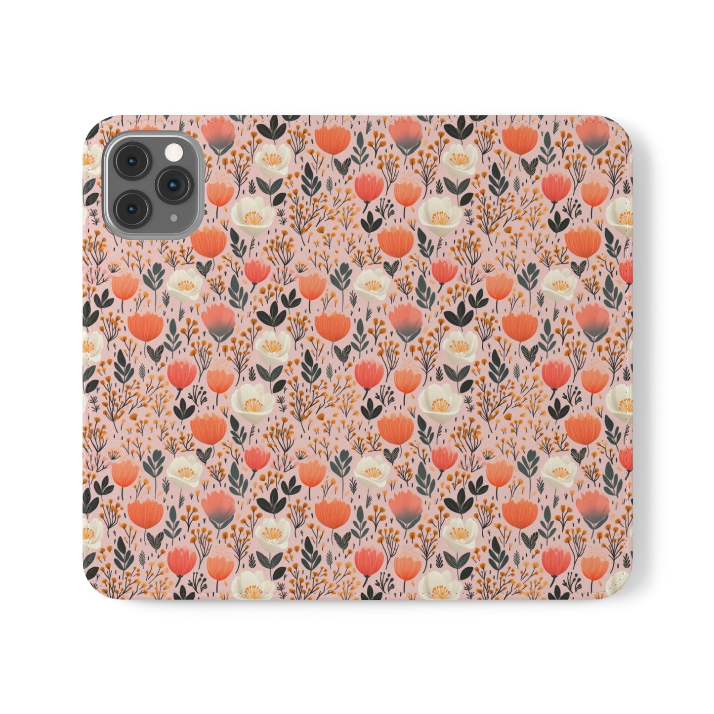 Floral Folk Whimsy | Wallet Phone Case
