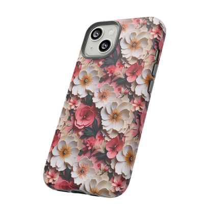 Floral Papercut Delight | Tough Phone Case