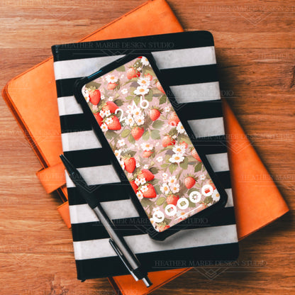 Symphony of Strawberries | Phone Wallpaper