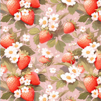 Symphony of Strawberries | Phone Wallpaper