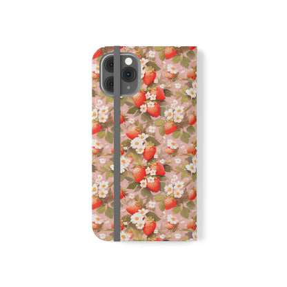 Symphony of Strawberries | Wallet Phone Case