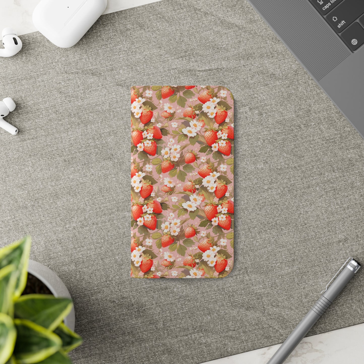 Symphony of Strawberries | Wallet Phone Case