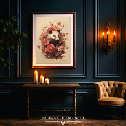 Opossum's Enchanted Haven | Canvas Print