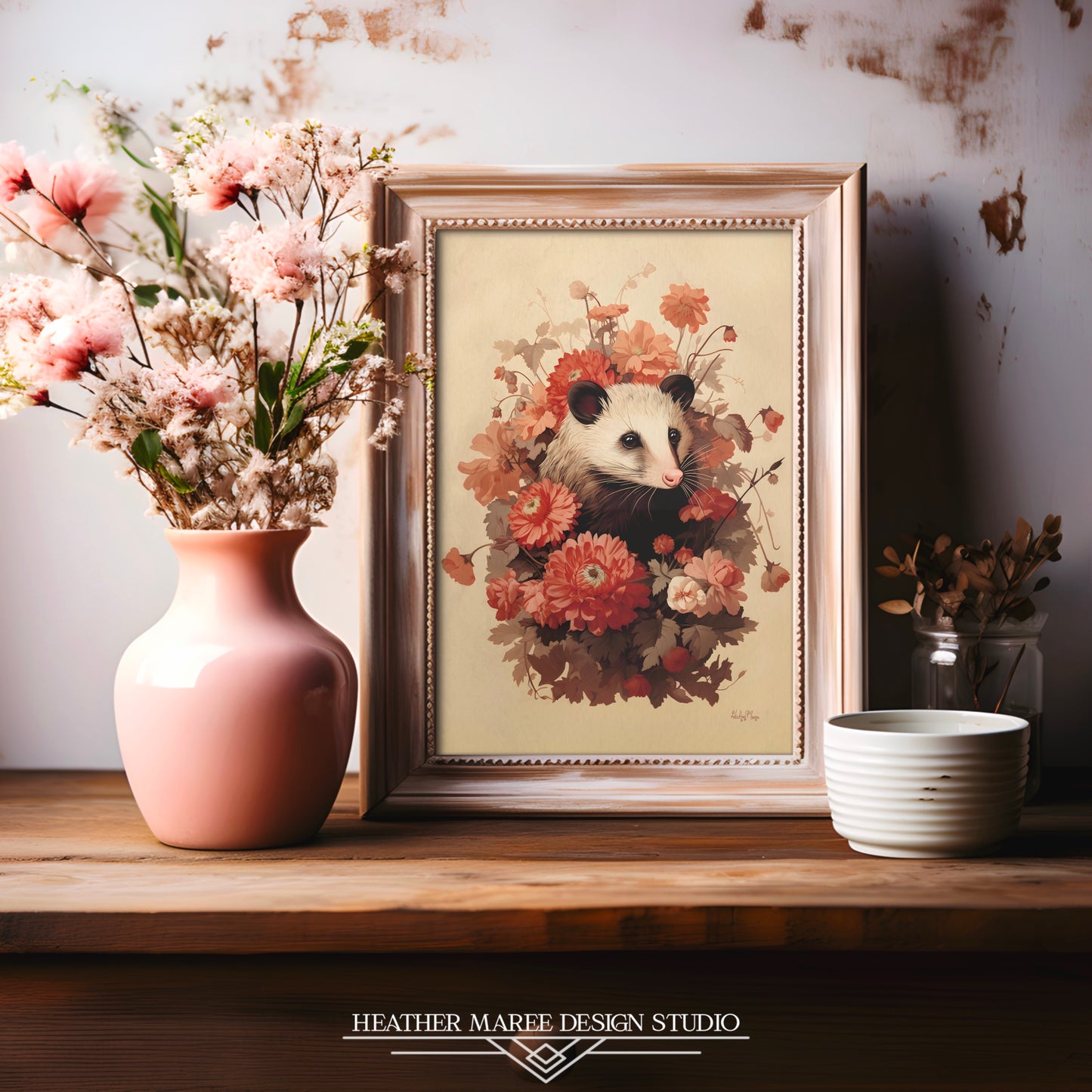 Opossum's Enchanted Haven | Canvas Print