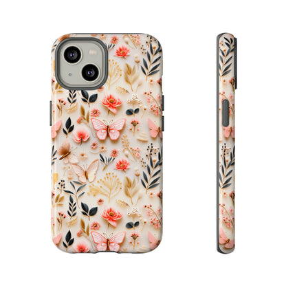 Gilded Butterfly Reverie | Tough Phone Case