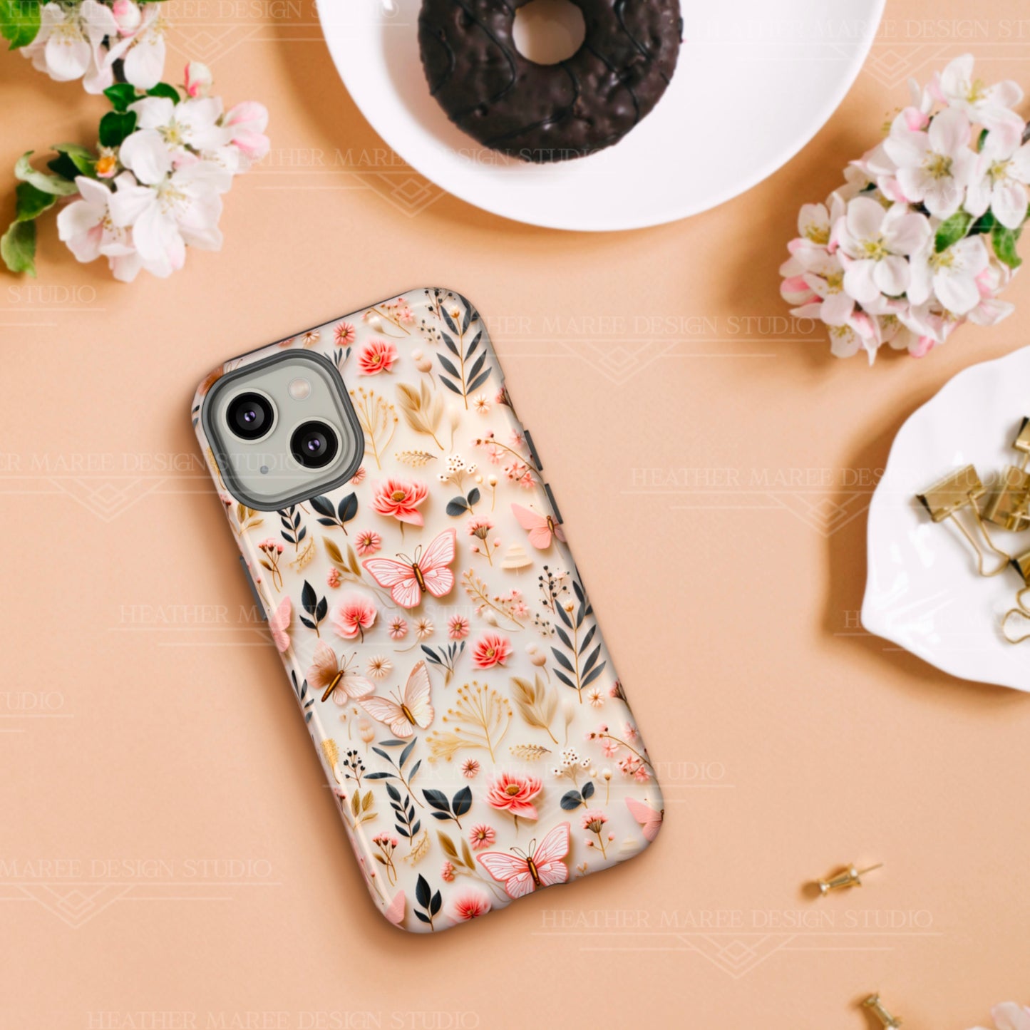 Gilded Butterfly Reverie | Tough Phone Case