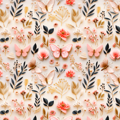 Gilded Butterfly Reverie | Phone Wallpaper