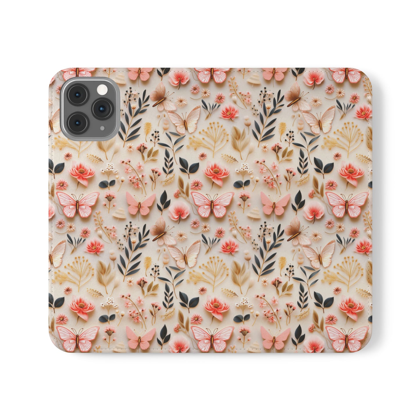 Gilded Butterfly Reverie | Wallet Phone Case