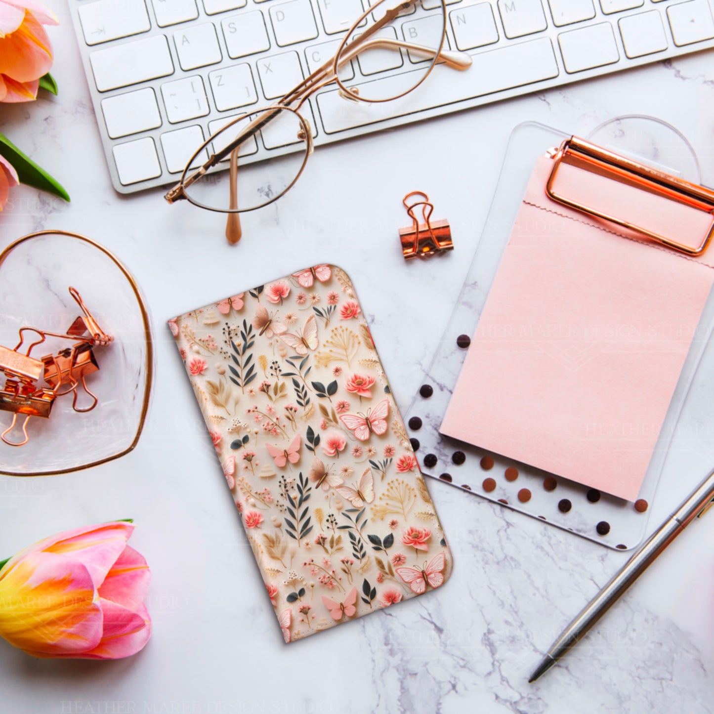 Gilded Butterfly Reverie | Wallet Phone Case