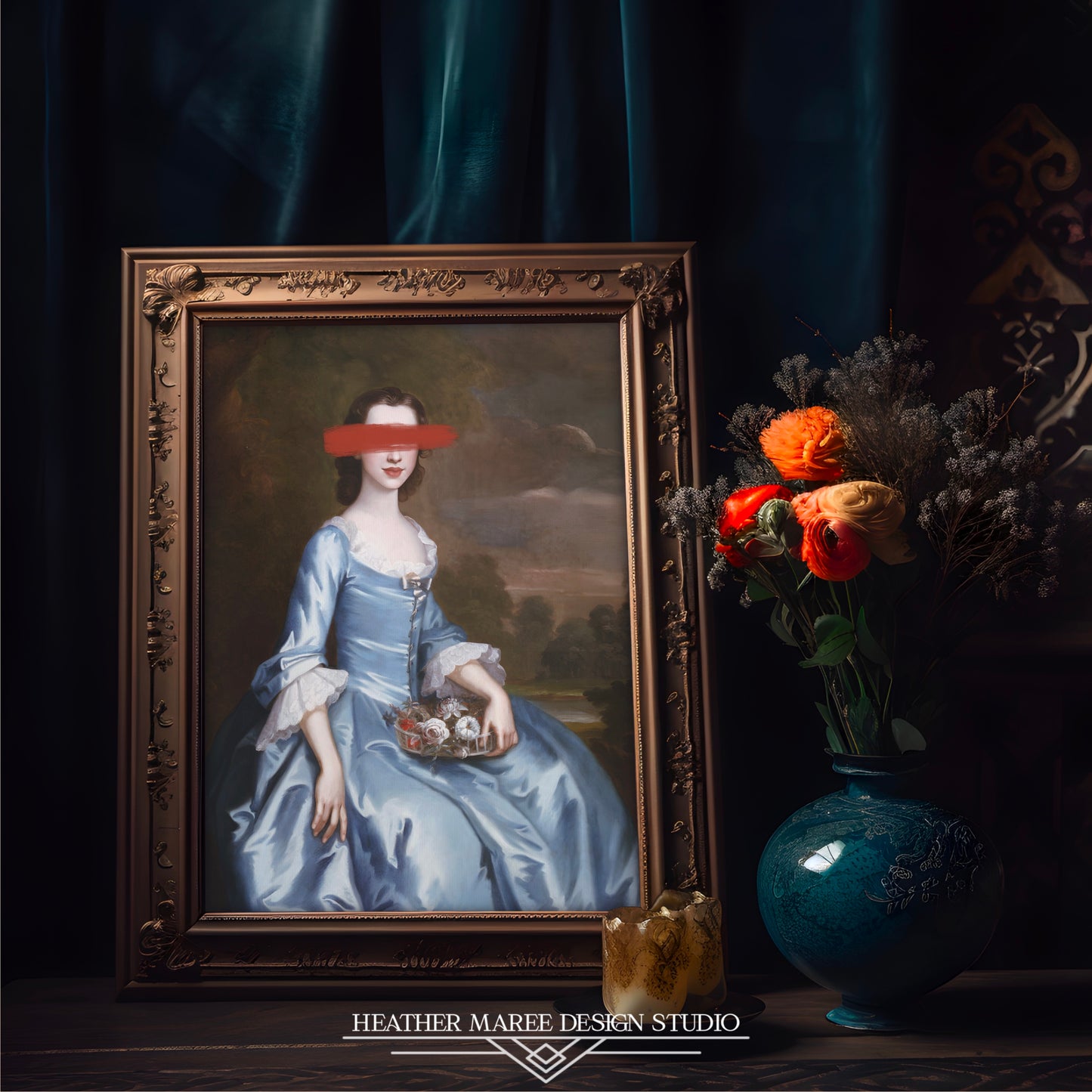 American Woman in Blue