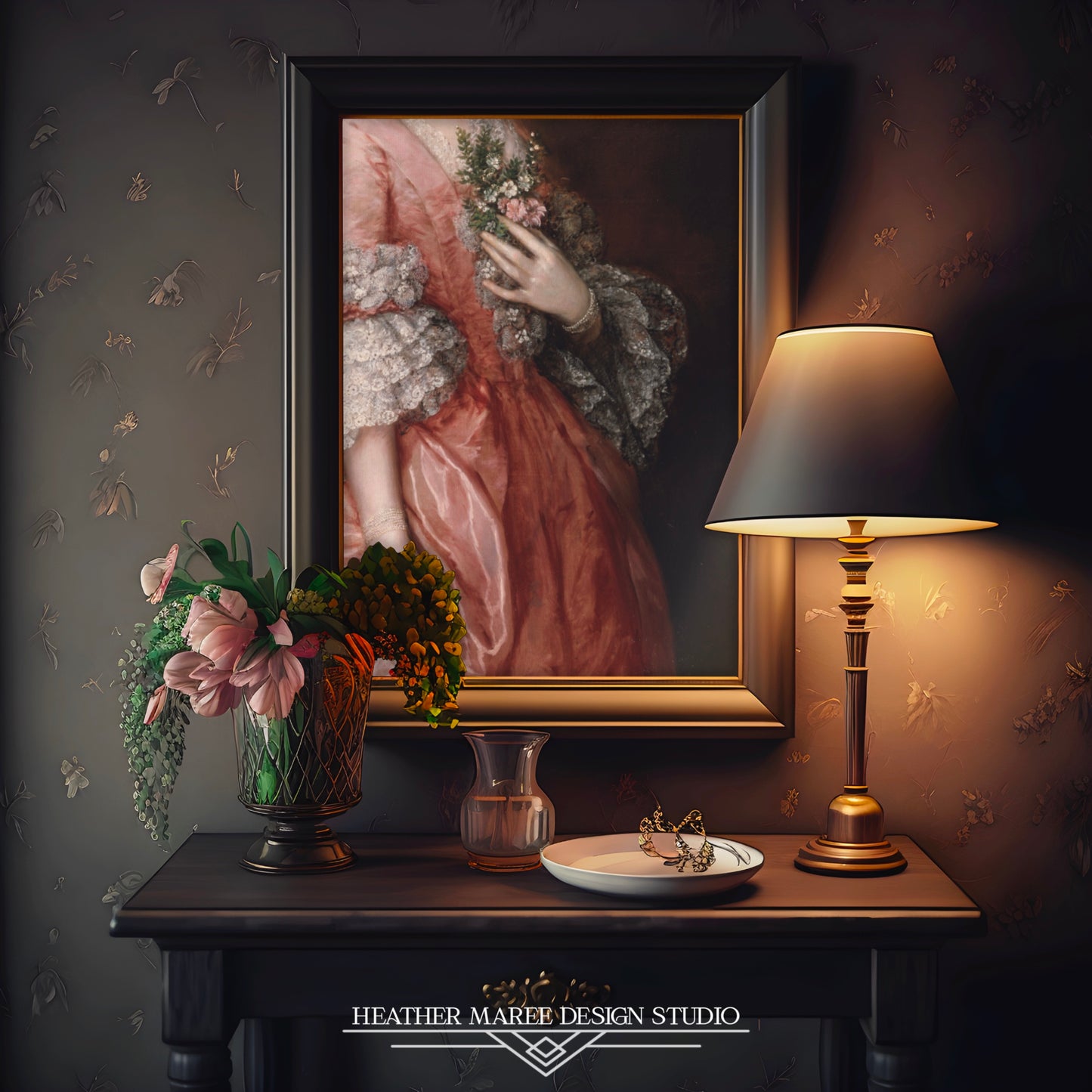 Victorian Beauty in Peach