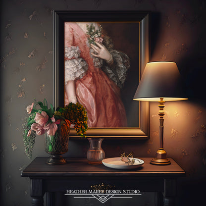 Victorian Beauty in Peach