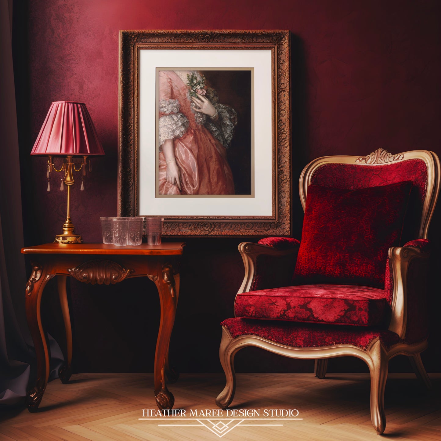 Victorian Beauty in Peach