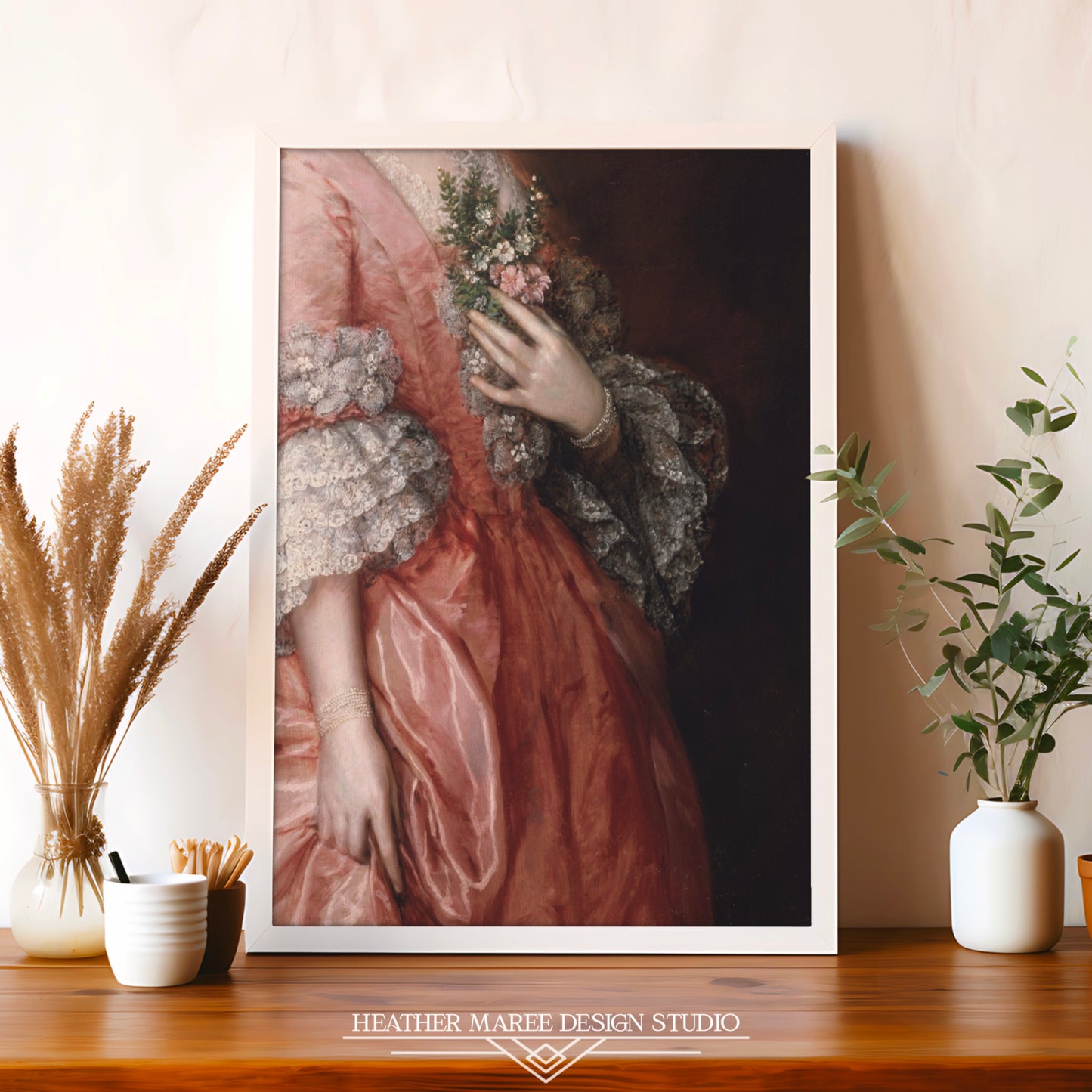 Victorian Beauty in Peach