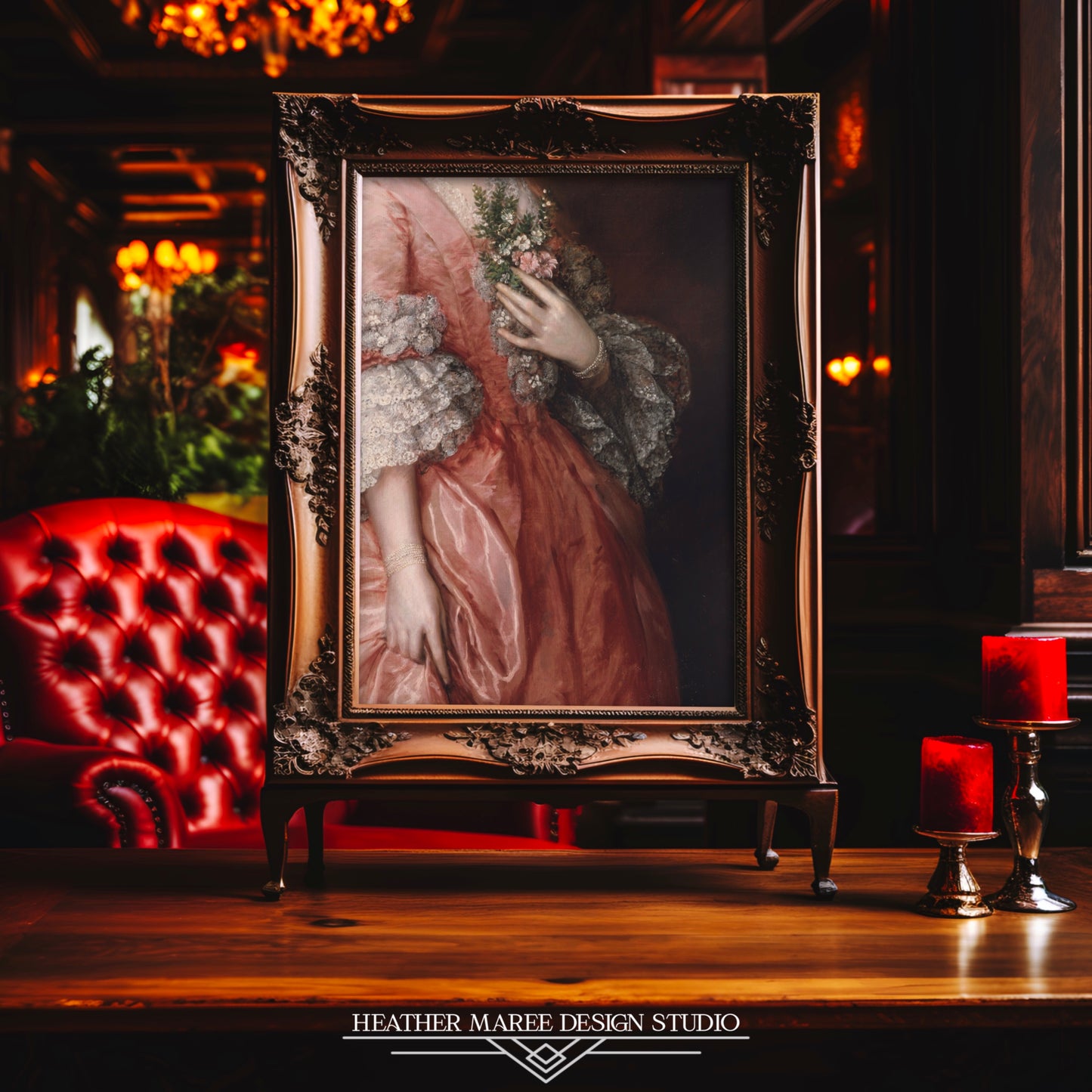 Victorian Beauty in Peach