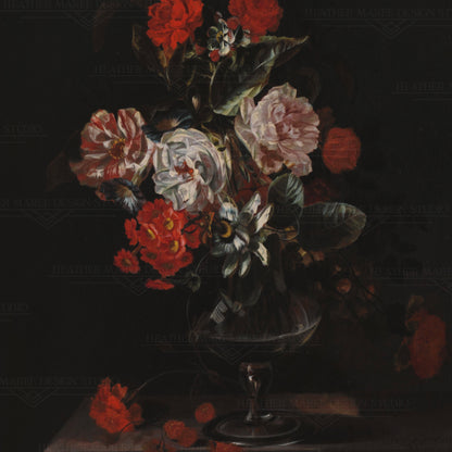 Still Life with Flowers Canvas Print