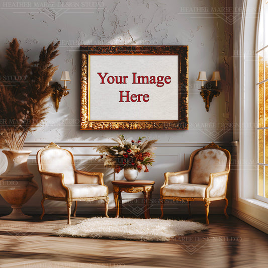 Elegant Interior Vibes: Horizontal Frame Mockup