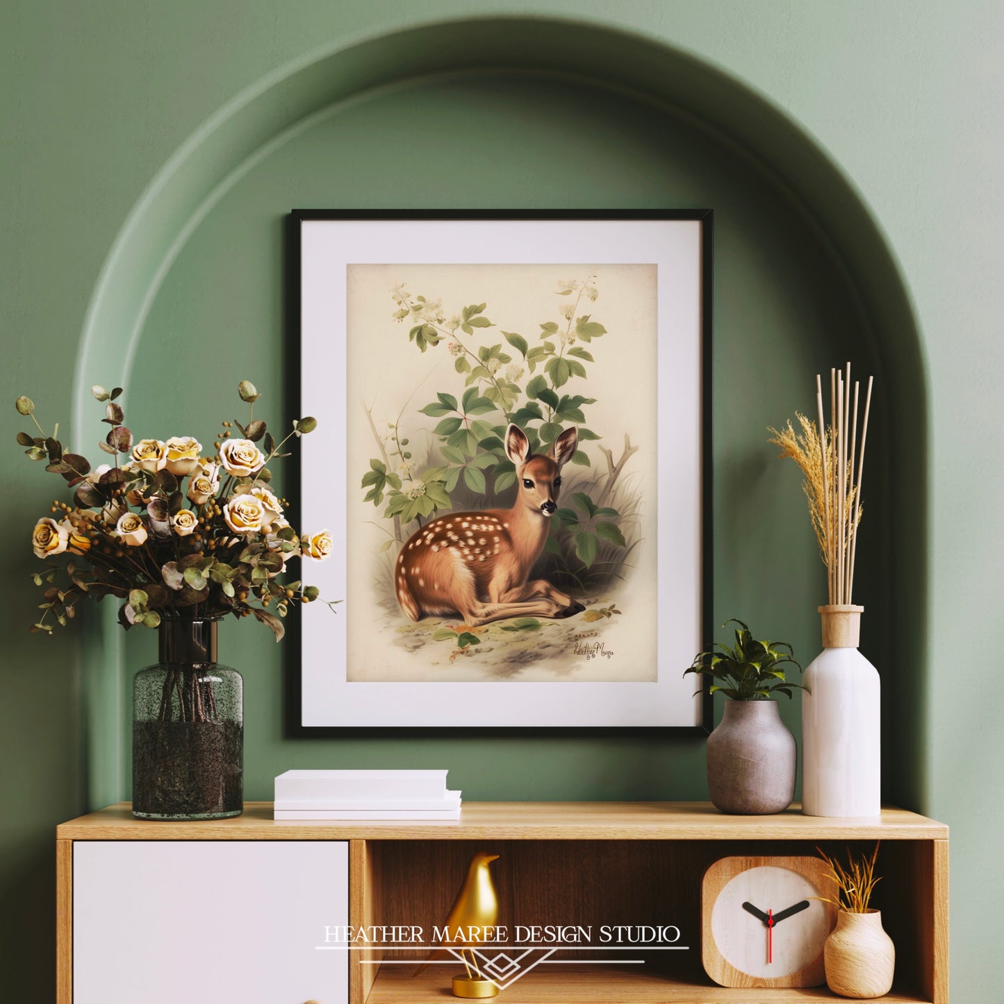 Lounging Fawn in Foliage