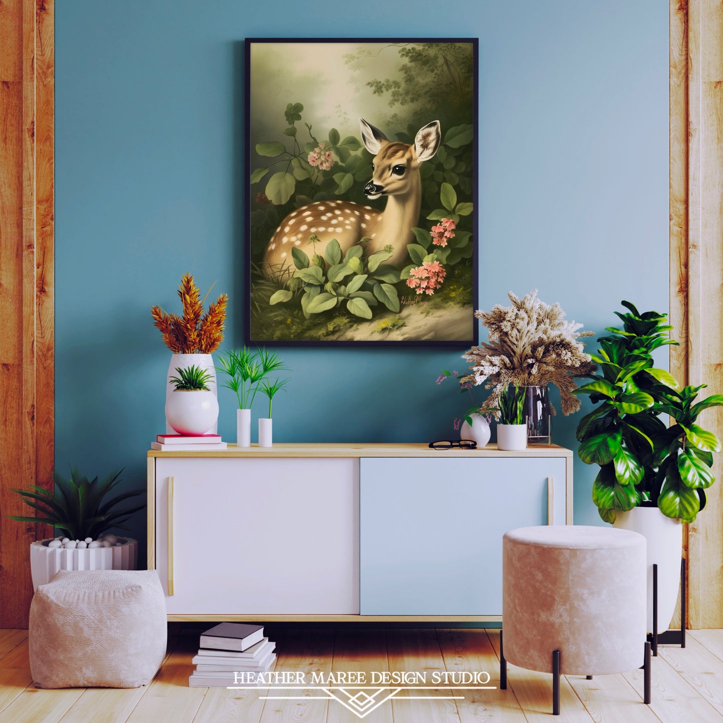 Fawn Amongst Flowers