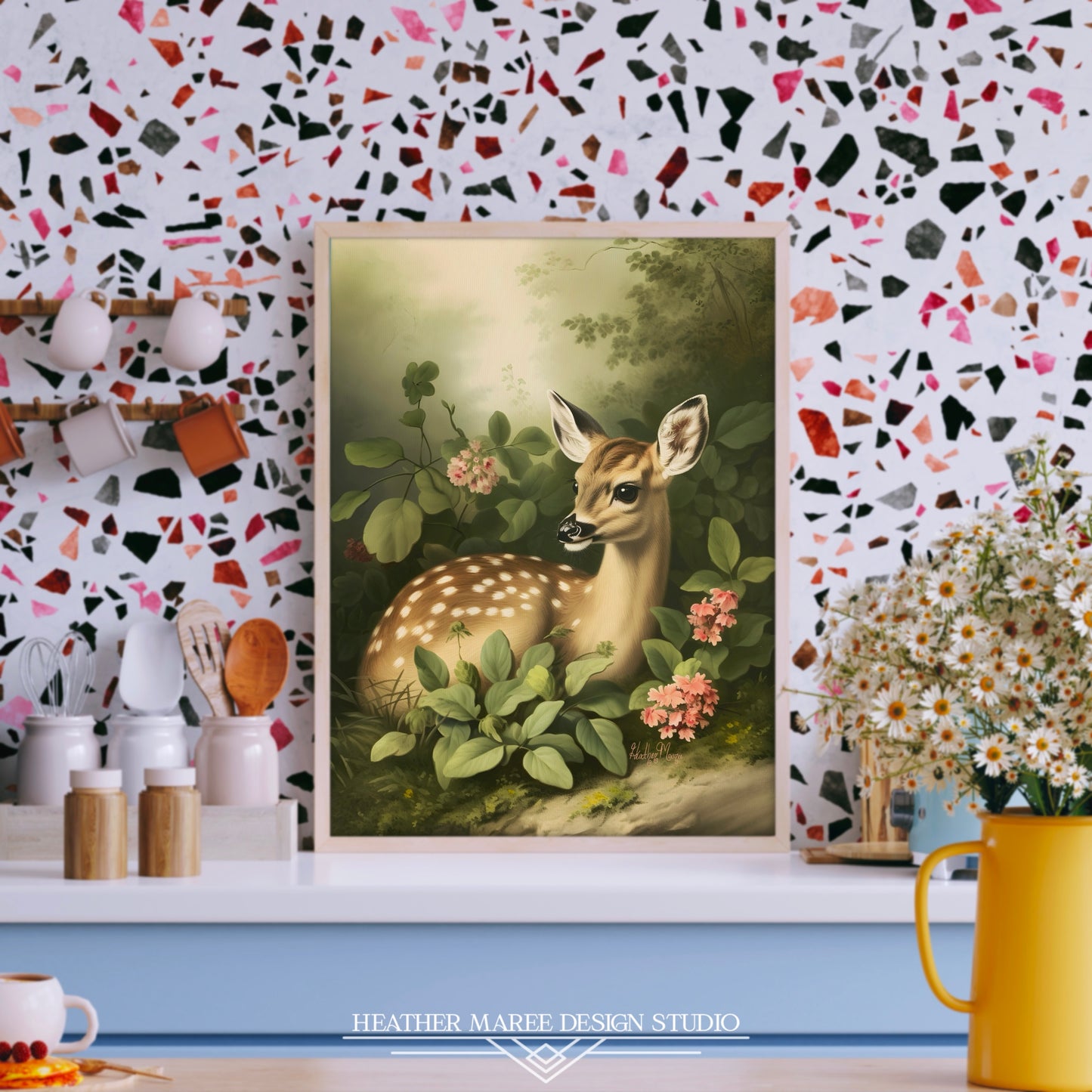 Fawn Amongst Flowers