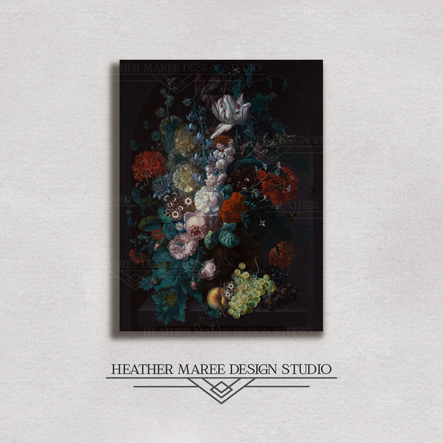 A Vase with Flowers Canvas Print